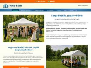 Sörpad, sörsátor bérlés